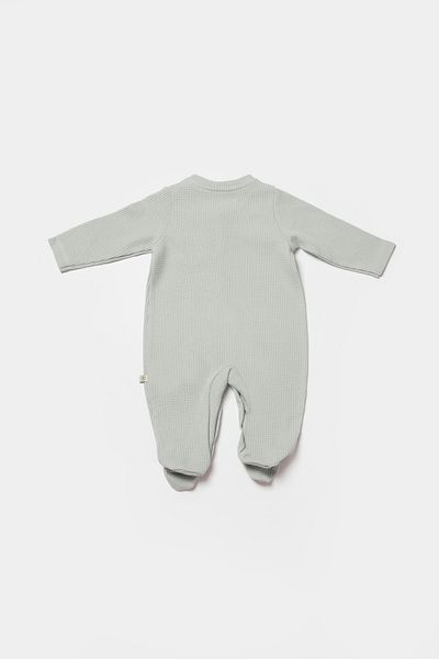 Biorganic Organic Baby Rompers - Mint Green |   100% Organic Cotton New Waffle Fabric and Gots Certified