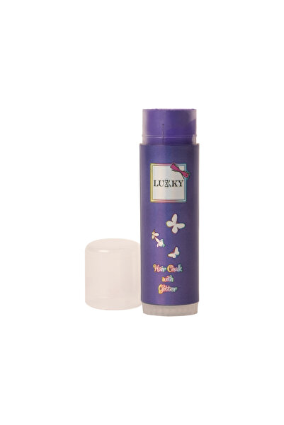 Lukky طباشير الشعر الأرجواني اللامع