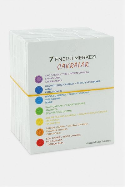 Bijuteri Net Chakra Energy Stones Bracelet Card