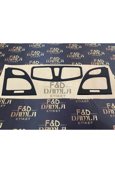 FD Damla Etiket Renault Fluence Havalandırma Izgara Parlak Siyah Maun Kaplama...