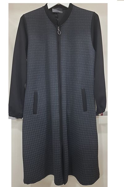 N.Y.YILDIZ Star Quilted Look 2 Thread Zipper Tunic Jacket - Κορυφαίας κατηγορίας