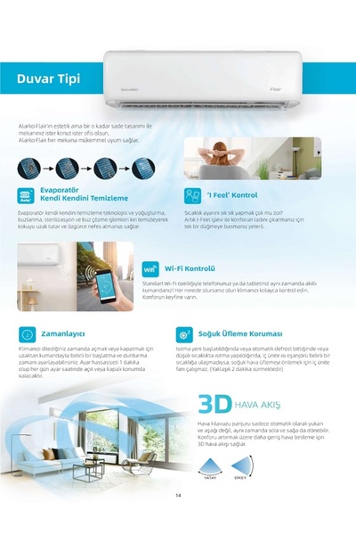 ALARKO-CARRİER ALARKO FLRB2M18018 MULTİ KLİMA (9000+18000)