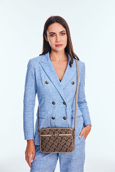 U.S. Polo Assn. Geantă Messenger pentru femei Us24503 Model Mink