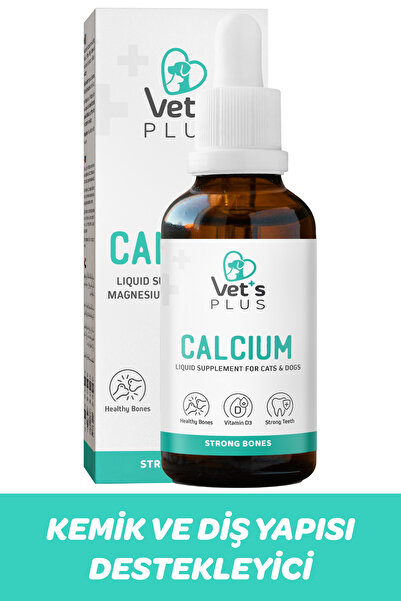Vet's Plus Kalsiyum Damla 50ml (KEDİ VE KÖPEKLER IÇİN KALSİYUM DESTEĞİ)
