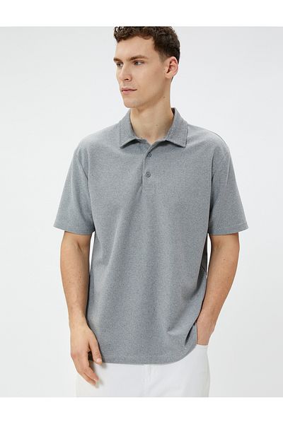 Koton Polo T-Shirt Short Sleeve Buttoned Cotton