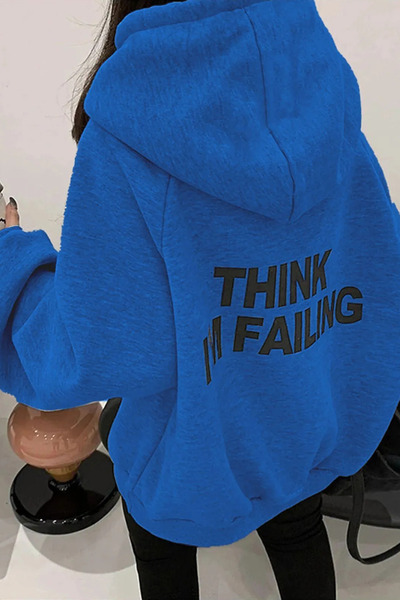 Wish BF ملابس بوهيمية للنساء سويت شيرت مطبوع مقاس كبير