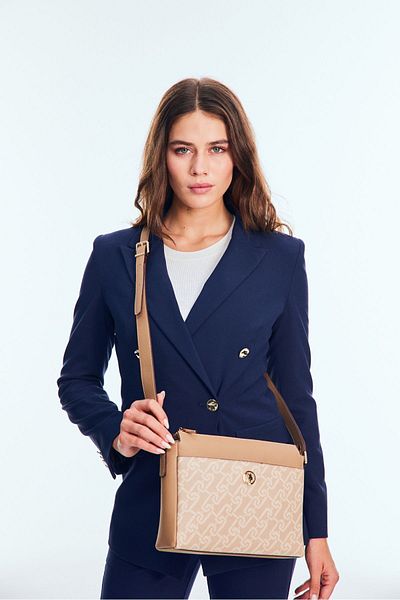 U.S. Polo Assn. Geantă Messenger de damă bej - Model Us24524