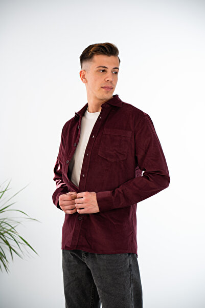 ATZ GÖMLEK Erkek İnce Kadife Gömlek