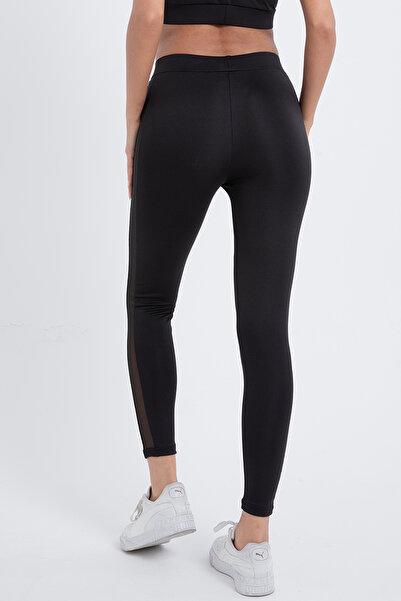 Almila Ψηλόμεσο ριγέ τούλι Λεπτομερές διαφανές καλσόν 5034