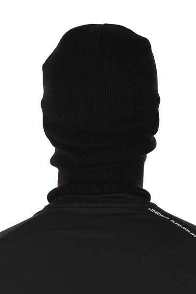 Külah Black Balaclava Snow Mask Knitwear Beanie Neck Collar 1 Piece