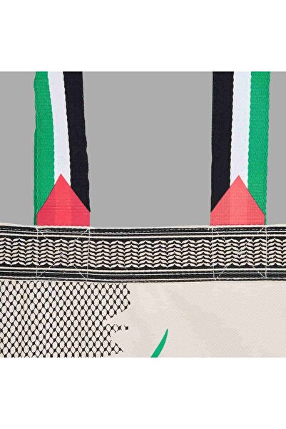 Ketebe Kefiye Desenli Filistin Bez Çanta Kolektif