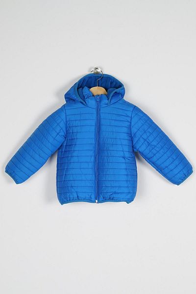 zepkids Long Sleeve Hooded Saxe Color Coat