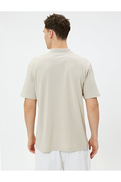 Koton Polo tričko s krátkým rukávem na knoflíky