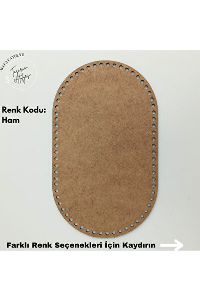 AllFayLazer 6 Adet 3 mm Ahşap 35 cmx 21 cm Delikli Örgü Taban Tabanlık Plaka ...