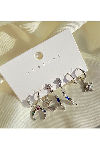 GAMZE Steel Vip Premium Earring Set