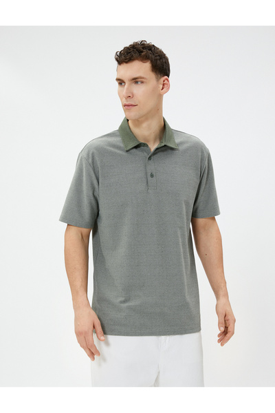 Koton Πόλο μπλουζάκι με κοντό μανίκι βαμβακερό