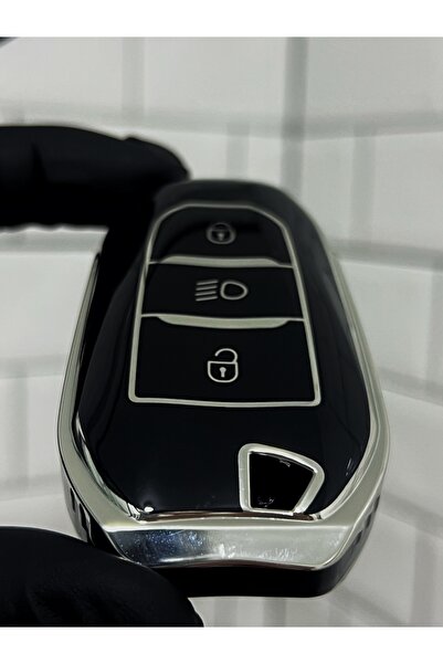 BARKAS ELEKTRONİK Θήκη κλειδιού Peugeot 208 308 408 508 2008 3008 5008 Smart Nano με ένδειξη προβολέα