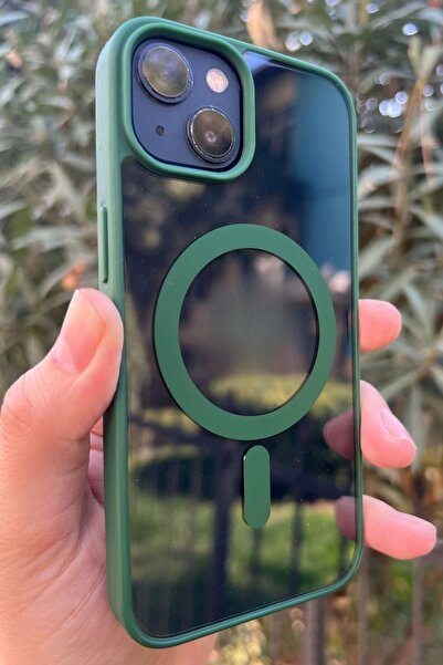 Vip Case İphone 13-14 Uyumlu Kılıf Magsafe Kablosuz Şarj Özellikli Sararmaz D...