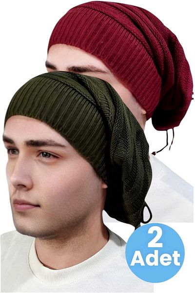 Uniquetrenders 2-Piece Men's Winter Knitwear Knitted Beanie and Neck Collar