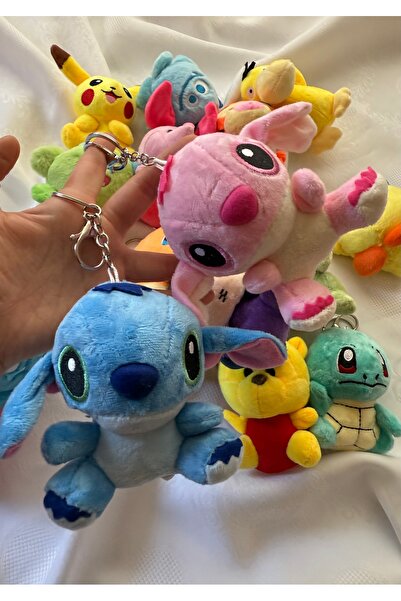 womi Stitch Ve Angel Çift Peluş Anahtarlık (2 Ürün)