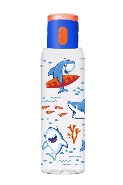 Herevin 0,5 Lt Desenli Düğmeli Tüp Matara-köpekbalığı