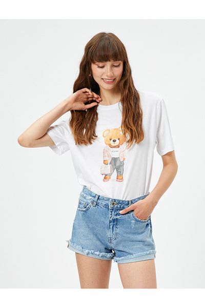 Koton Teddy Bear Βαμβακερό T-shirt με στάμπα