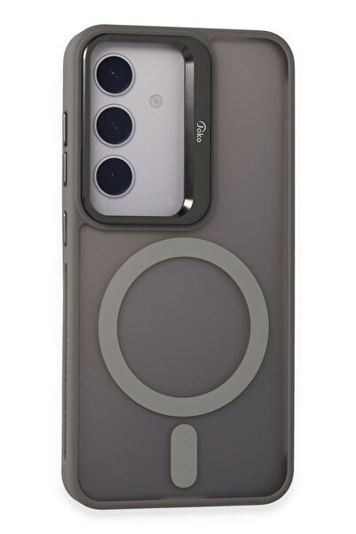 HappyCase Samsung Galaxy s25 Plus Armor Lens Standlı Kılıf Lens Magsafe Kapak...