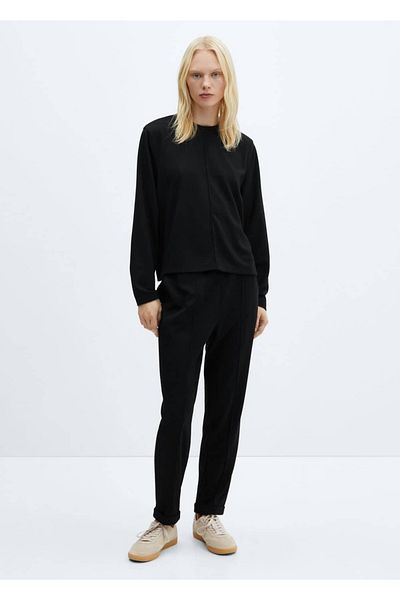 MANGO Woman Sweatshirt mit Ziernähten