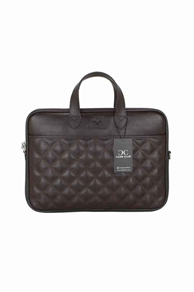 Case Club 13.3 Inch Quilted Shoulder Strap Slim Laptop Briefcase - MacBook Ai...