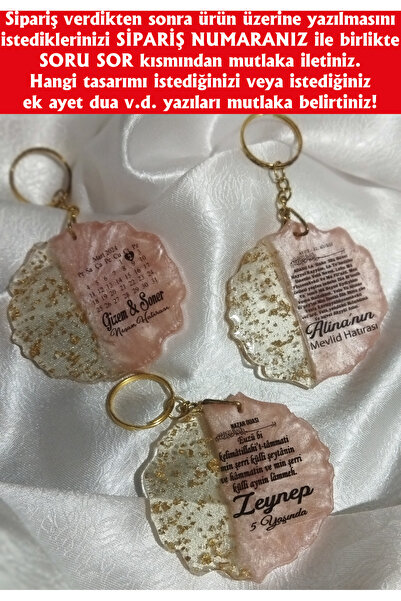Epoxy Keychain 10 Pieces Promise Engagement Wedding Henna Wedding Quran Souvenir Gift Organization