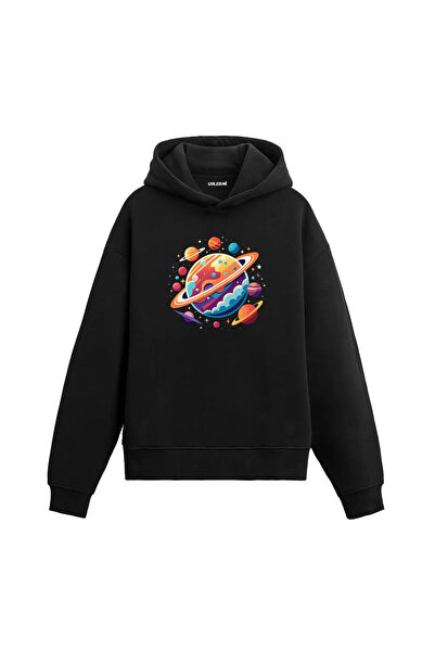 Wish BF Hanorac cu glugă cu design de aventură interplanetară și astronomie s...