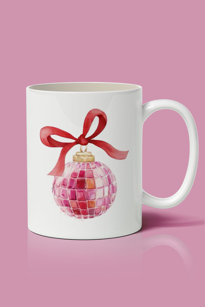 designedfy Disco Kurdele Baskılı Kupa Bardak, Hediyelik Kupa