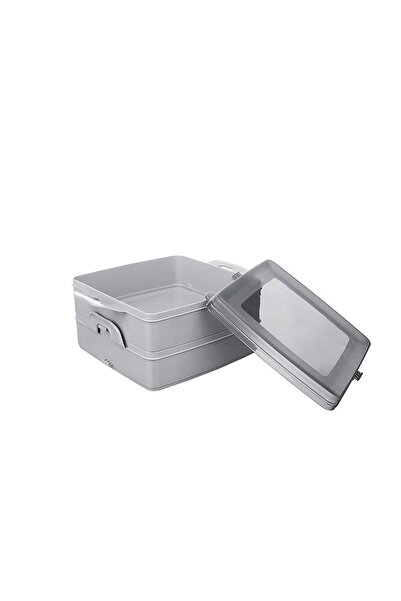 PERİBOİA 2 Katlı Kapaklı Saklama Kabı- Beslenme Kabı- Sefer Tası Diyet Kabı