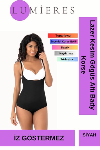 Lumieres High Quality Non-Marking Recovery Shaper Laser Cut Underbust Bady Corset