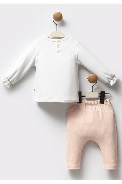 Moi Noi 100% Cotton Floral Patterned Baby Girl Set