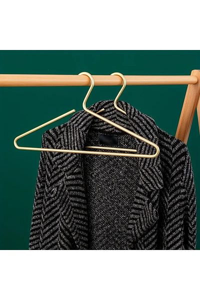VENON Matte Gold Sturdy a Quality Modern Metal Clothing Clothes Rack - Closet Wardrobe Organizing