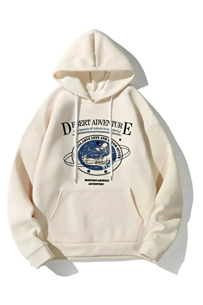 Wish BF Γυναικείο φούτερ Desert με τύπωμα με κουκούλα