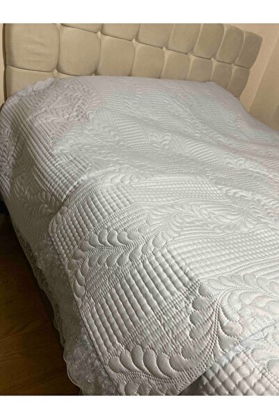 Çt Çeyizci Tekstil Bade Double Bedspread, Bed Set - Gray (BEDDING SET)