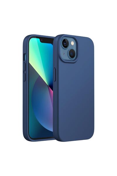 HANPORIUM حافظة سيليكون متوافقة مع هاتف Apple iPhone 13 Mini - غطاء حماية كام...