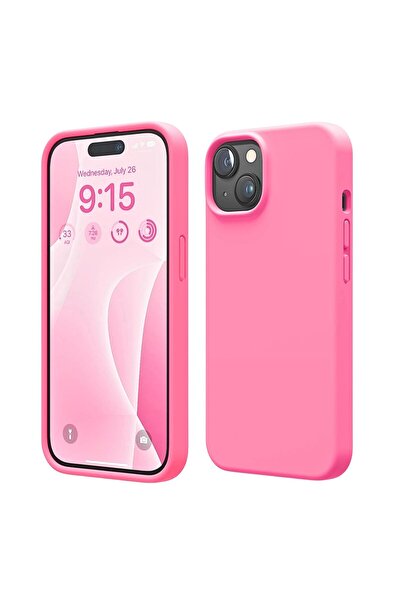 HANPORIUM حافظة سيليكون متوافقة مع هاتف Apple iPhone 15 - غطاء حماية كامل مرن...