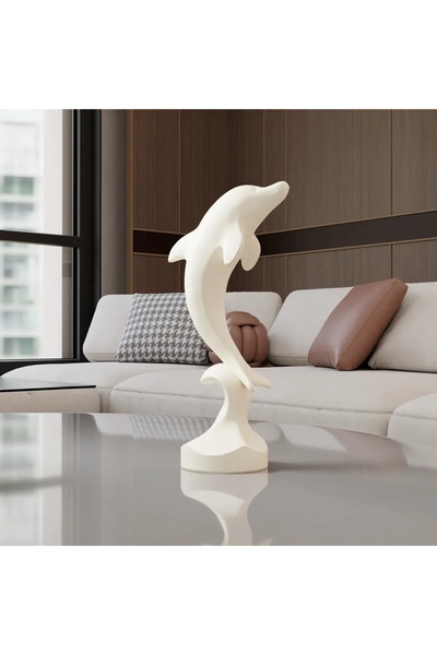 HobiHub Denizden Çıkan Yunus Figürü - PLA Dekoratif Ürün (15 cm)