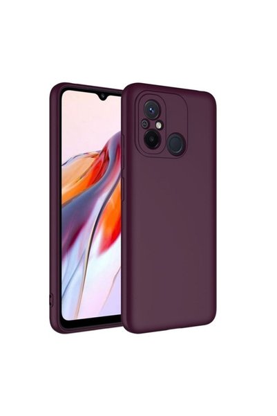 HANPORIUM جراب سيليكون متوافق مع هاتف Redmi 12C - غطاء مرن بلون باستيل مع حما...