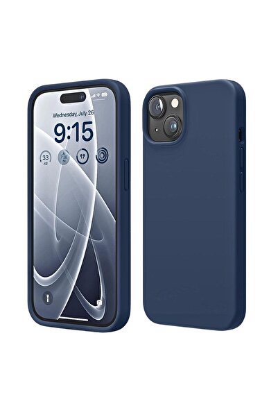 HANPORIUM حافظة سيليكون متوافقة مع هاتف Apple iPhone 14 - غطاء حماية كامل مرن...