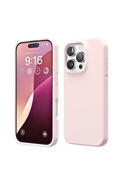 HANPORIUM غطاء سيليكون متوافق مع هاتف آيفون 16 برو من آبل - غطاء حماية كامل م...