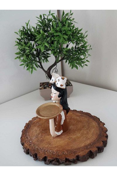 e&e süs dükkanı Turkish Delight Girl Sugar Bowl Model Gift Presentation Decorative Sugar Bowl