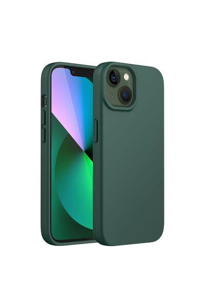 HANPORIUM حافظة سيليكون متوافقة مع هاتف Apple iPhone 13 Mini - غطاء حماية كام...