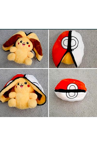 NB market Pokemon Pikachu 40cm Plush Toy - Gift, Surprise Zippered Sleeping Companion