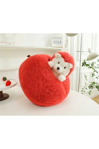 NB market Crop Plush Toy in Large Size Apple - Zippered, Gift Special Series Pillow Sleeping Companion