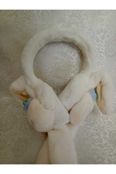 Fua Shop Children's Plush Sanrio Cinnamon Figured Movable Ear Movable Sound Winter Earmuff