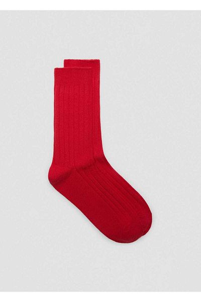 MANGO Woman Gerippte Socken
